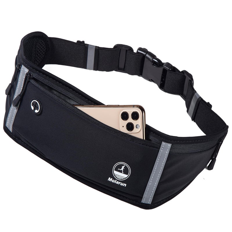 Molarun Slim Running Belt Fanny Packs for Men Women  Waist Pack Running Phone Holder Money Belt - Image 3